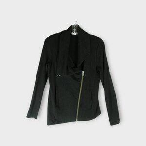 Helmut Lang Villous Asymmetric Moto Jacket Size S
